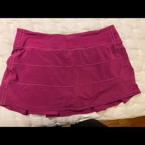 Lululemon Pace Rival Mid Rise Skirt sz10